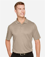 Harriton M348 Men's Advantage Snag Protection Plus IL Polo #color_KHAKI