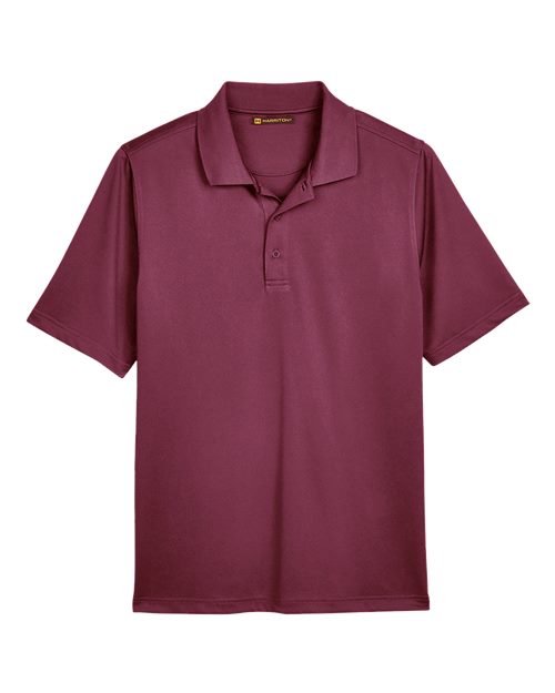 Harriton M348 Men's Advantage Snag Protection Plus IL Polo #color_MAROON