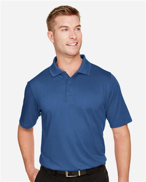 Harriton M348 Men's Advantage Snag Protection Plus IL Polo #color_POOL BLUE