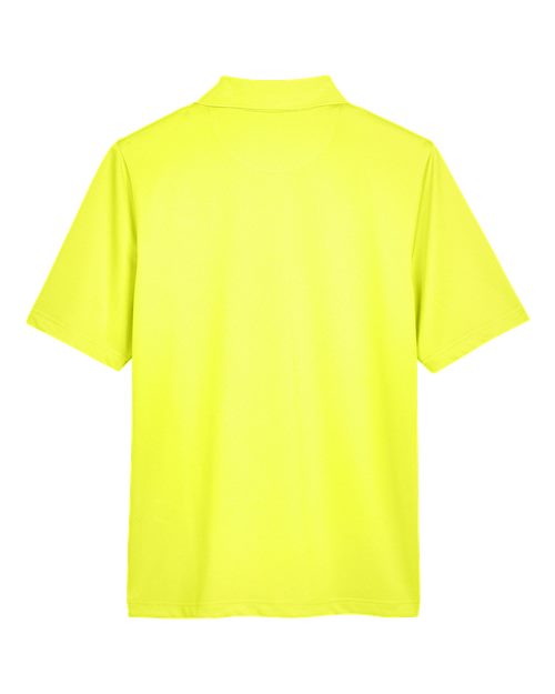 Harriton M348 Men's Advantage Snag Protection Plus IL Polo #color_SAFETY YELLOW