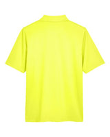 Harriton M348 Men's Advantage Snag Protection Plus IL Polo #color_SAFETY YELLOW