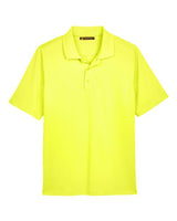 Harriton M348 Men's Advantage Snag Protection Plus IL Polo #color_SAFETY YELLOW