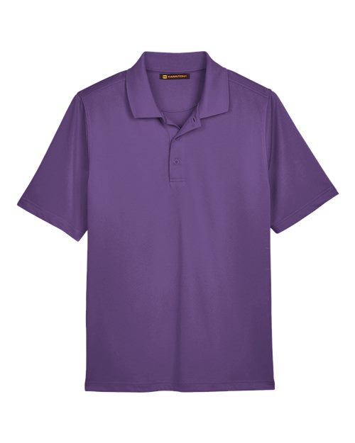 Harriton M348 Men's Advantage Snag Protection Plus IL Polo #color_TEAM PURPLE