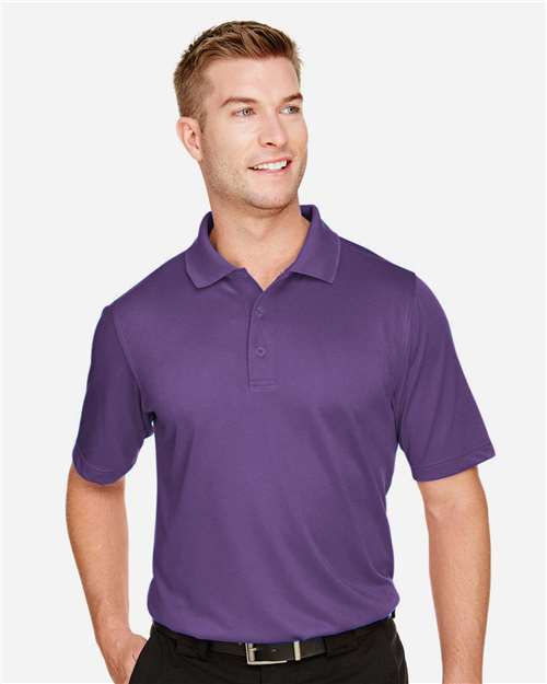 Harriton M348 Men's Advantage Snag Protection Plus IL Polo #color_TEAM PURPLE