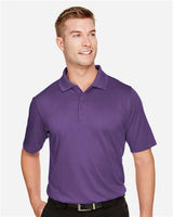Harriton M348 Men's Advantage Snag Protection Plus IL Polo #color_TEAM PURPLE