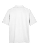 Harriton M348 Men's Advantage Snag Protection Plus IL Polo #color_WHITE