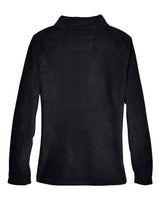 Team 365 TT90W Ladies' Campus Microfleece Jacket #color_BLACK