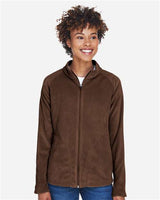 Team 365 TT90W Ladies' Campus Microfleece Jacket #color_SPORT DARK BROWN
