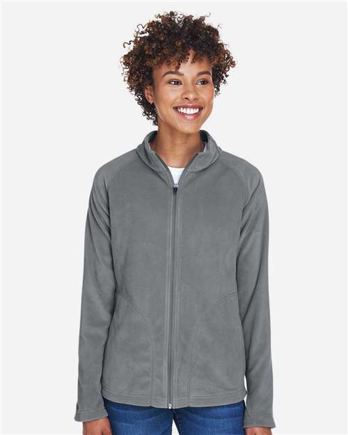 Team 365 TT90W Ladies' Campus Microfleece Jacket #color_SPORT GRAPHITE