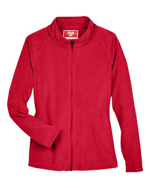 Team 365 TT90W Ladies' Campus Microfleece Jacket #color_SPORT RED