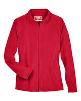 Team 365 TT90W Ladies' Campus Microfleece Jacket #color_SPORT RED