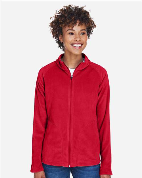 Team 365 TT90W Ladies' Campus Microfleece Jacket #color_SPORT RED