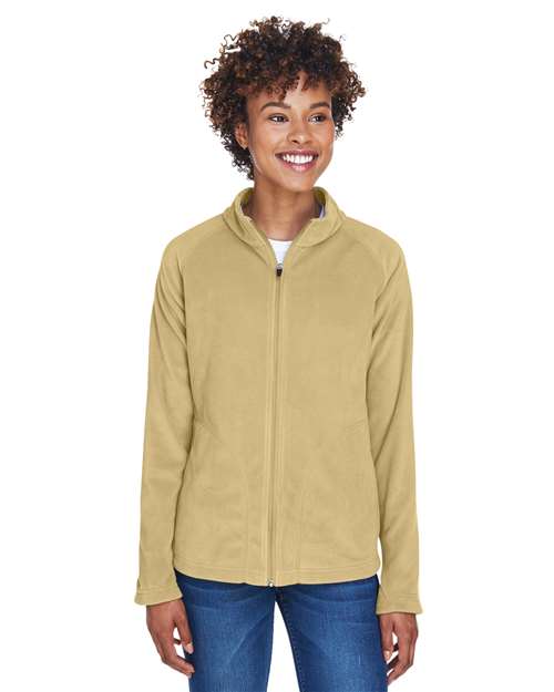 Team 365 TT90W Ladies' Campus Microfleece Jacket #color_SPORT VEGAS GOLD
