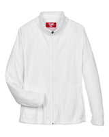 Team 365 TT90W Ladies' Campus Microfleece Jacket #color_WHITE