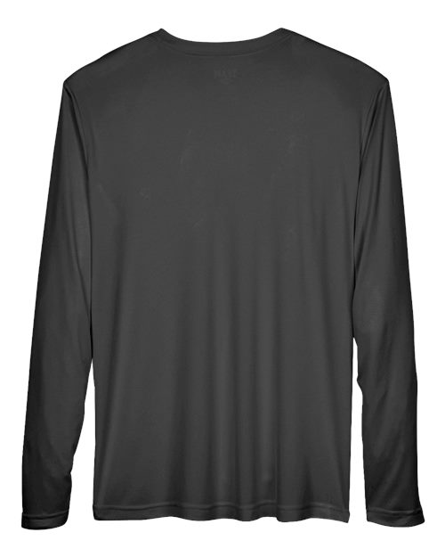 Team 365 TT11L Men's Zone Performance Long-Sleeve T-Shirt #color_BLACK