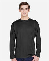 Team 365 TT11L Men's Zone Performance Long-Sleeve T-Shirt #color_BLACK