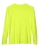 Team 365 TT11L Men's Zone Performance Long-Sleeve T-Shirt #color_SAFETY YELLOW