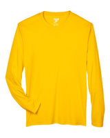 Team 365 TT11L Men's Zone Performance Long-Sleeve T-Shirt #color_SP ATHLETIC GOLD