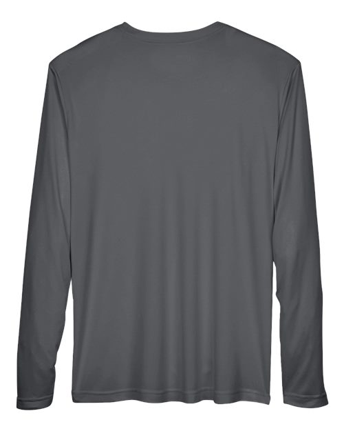 Team 365 TT11L Men's Zone Performance Long-Sleeve T-Shirt #color_SPORT GRAPHITE