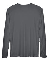 Team 365 TT11L Men's Zone Performance Long-Sleeve T-Shirt #color_SPORT GRAPHITE