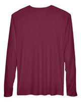 Team 365 TT11L Men's Zone Performance Long-Sleeve T-Shirt #color_SPORT MAROON