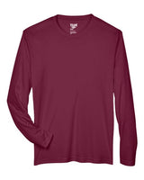 Team 365 TT11L Men's Zone Performance Long-Sleeve T-Shirt #color_SPORT MAROON