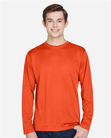 Team 365 TT11L Men's Zone Performance Long-Sleeve T-Shirt #color_SPORT ORANGE