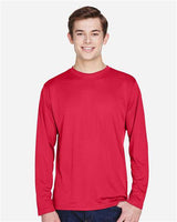 Team 365 TT11L Men's Zone Performance Long-Sleeve T-Shirt #color_SPORT RED