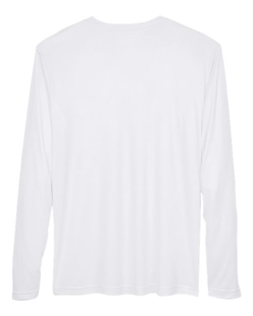 Team 365 TT11L Men's Zone Performance Long-Sleeve T-Shirt #color_WHITE