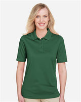 Harriton M348W Ladies' Advantage Snag Protection Plus IL Polo #color_DARK GREEN