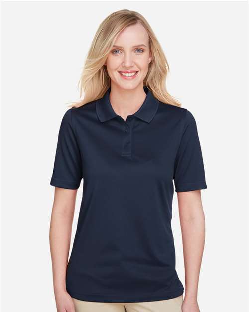 Harriton M348W Ladies' Advantage Snag Protection Plus IL Polo #color_DARK NAVY
