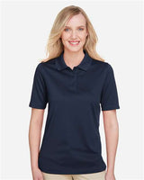 Harriton M348W Ladies' Advantage Snag Protection Plus IL Polo #color_DARK NAVY
