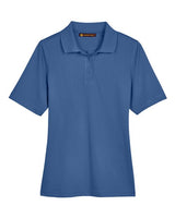 Harriton M348W Ladies' Advantage Snag Protection Plus IL Polo #color_POOL BLUE