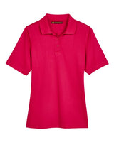 Harriton M348W Ladies' Advantage Snag Protection Plus IL Polo #color_RED