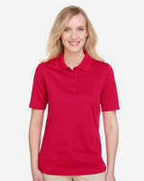 Harriton M348W Ladies' Advantage Snag Protection Plus IL Polo #color_RED