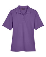 Harriton M348W Ladies' Advantage Snag Protection Plus IL Polo #color_TEAM PURPLE