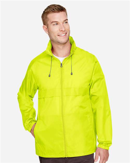 Team 365 TT73 Adult Zone Protect Lightweight Jacket #color_SAFETY YELLOW