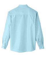 Harriton M580L Men's Key West Long-Sleeve Performance Staff Shirt #color_CLOUD BLUE