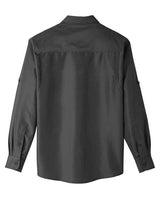 Harriton M580L Men's Key West Long-Sleeve Performance Staff Shirt #color_DARK CHARCOAL