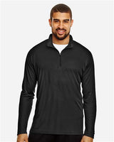 Team 365 TT31 Men's Zone Performance Quarter-Zip #color_BLACK