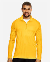 Team 365 TT31 Men's Zone Performance Quarter-Zip #color_SP ATHLETIC GOLD