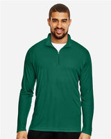 Team 365 TT31 Men's Zone Performance Quarter-Zip #color_SPORT FOREST