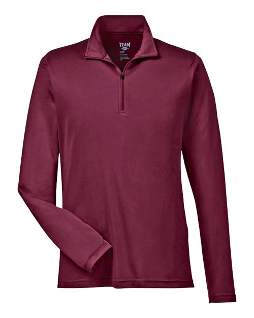 Team 365 TT31 Men's Zone Performance Quarter-Zip #color_SPORT MAROON