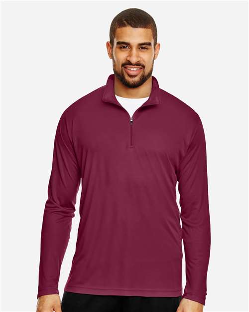 Team 365 TT31 Men's Zone Performance Quarter-Zip #color_SPORT MAROON