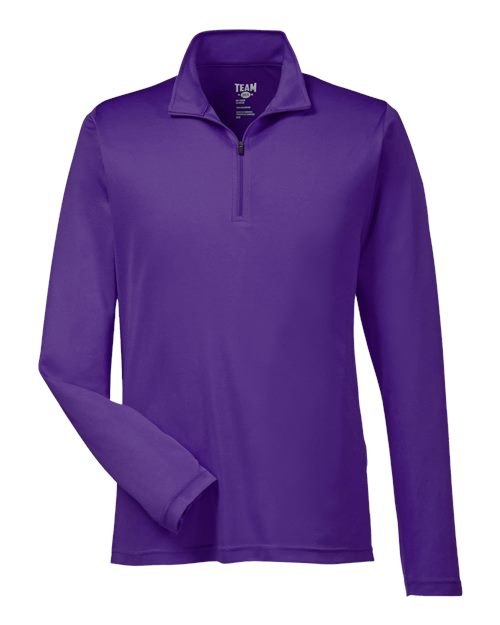 Team 365 TT31 Men's Zone Performance Quarter-Zip #color_SPORT PURPLE