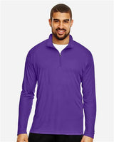 Team 365 TT31 Men's Zone Performance Quarter-Zip #color_SPORT PURPLE
