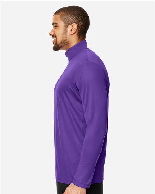 Team 365 TT31 Men's Zone Performance Quarter-Zip #color_SPORT PURPLE