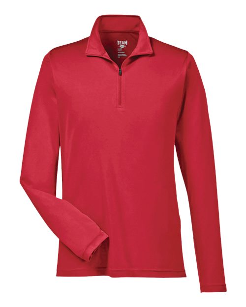 Team 365 TT31 Men's Zone Performance Quarter-Zip #color_SPORT RED