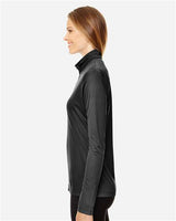 Team 365 TT31W Ladies' Zone Performance Quarter-Zip #color_BLACK