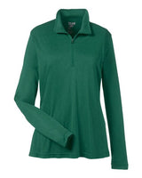 Team 365 TT31W Ladies' Zone Performance Quarter-Zip #color_SPORT FOREST